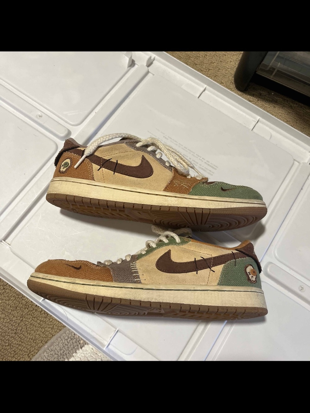 Nike Air Jordan 1 Retro OG Zion Williamson Low Voodoo Sneakers Men Size 8